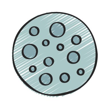 ay web simge vektör çizim