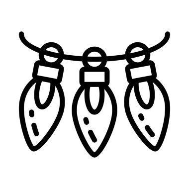  Ampul Ağı ikon vektör çizimi