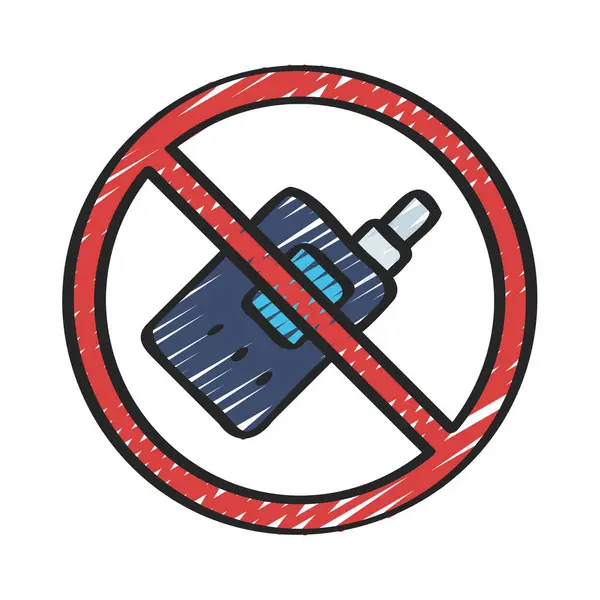 Nenhuma Ilustração Vetorial Vaping Web Icon — Vetor de Stock