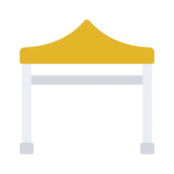 Gazebo Tent Icon Vector Illustration — Stock Vector