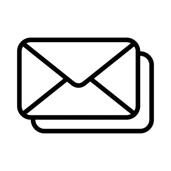 Mail Boodschap Geïsoleerde Pictogram Witte Achtergrond — Stockvector