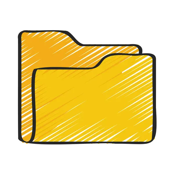 Ikonę Folderu Komputer Ilustracji Wektorowych — Wektor stockowy