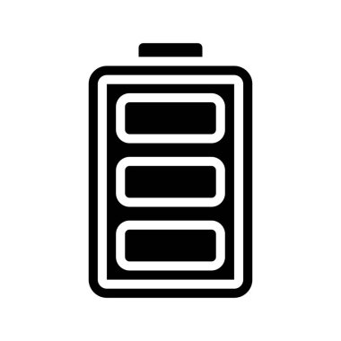 Tam Batarya ağ ikonu vektör illüstrasyonu