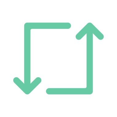 Kare Oklar web simgesi vektör illüstrasyonu