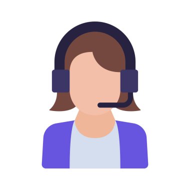 Müşteri desteği simgesi, satır tasarımı 