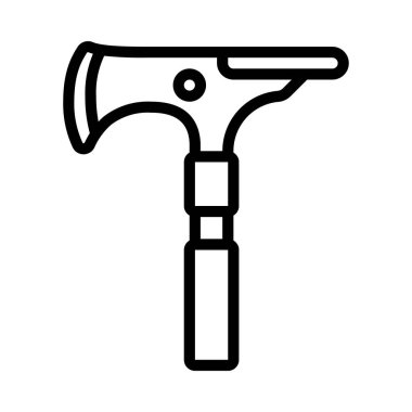 Axe araç simgesi, vektör illüstrasyonu