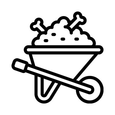 el arabası web simgesi vektör illüstrasyonu 