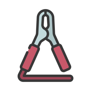 Jumper Kabloları Clip ağ vektör resimlemesini açar