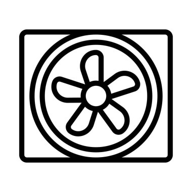 Car Fan web simgesi vektör illüstrasyonu