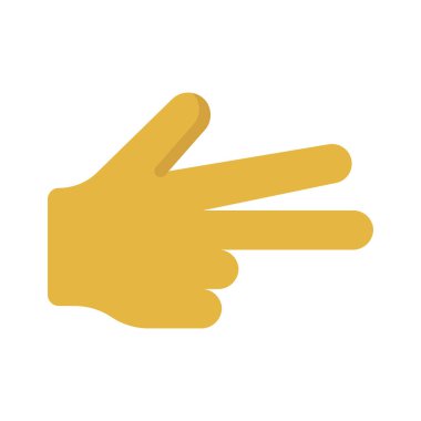 Makas El ağ ikonu vektör illüstrasyonu