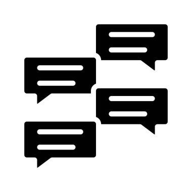 İletiler web simgesi vektör illüstrasyonu