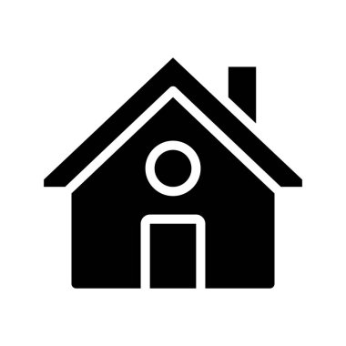 Basit ev simgesi vektör illüstrasyonu