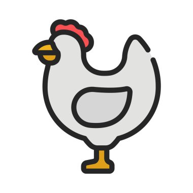 tavuk web simge vektör çizim