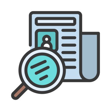 İş Arama Web simgesi vektör illüstrasyonuName