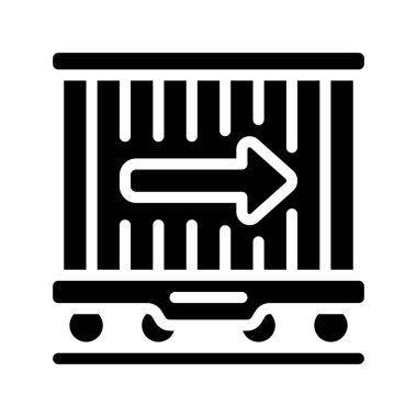 Teslimat kutusu vektör simgesi 