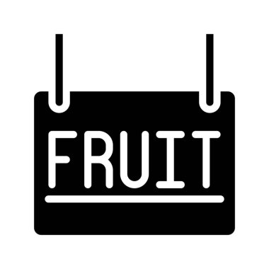 Meyve Koridoru Web simgesi vektör illüstrasyonu