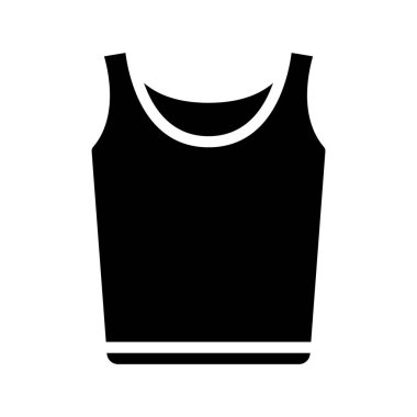 Tank Üst düz simgesi, vektör illüstrasyonu