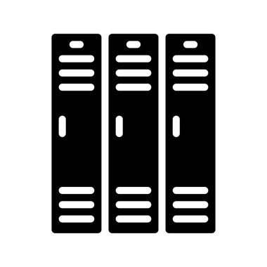 Dolap simgesi, vektör illüstrasyonu basit tasarım