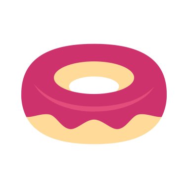 donut vektörü ince çizgi simgesi