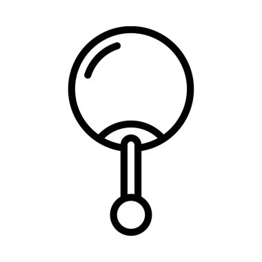 Yuvarlak Aygır Küpe ikon vektör çizimi