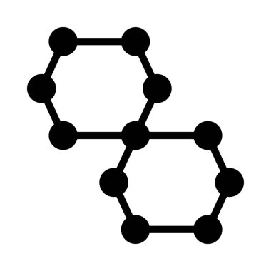 Moleküller web simgesi vektör çizimi