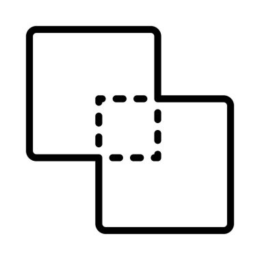 Şekilleri Birleştir Web simgesi vektör resimlemesi