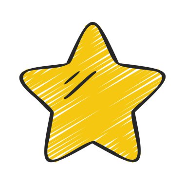 Parlak Beş Noktalı Yıldız ağ ikonu vektör çizimi