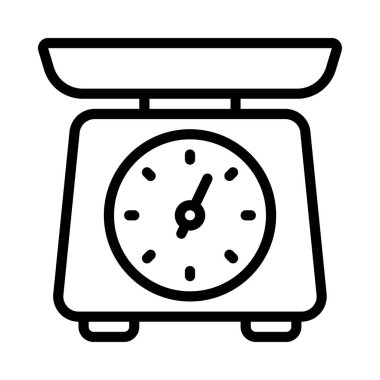 Ağırlık Ölçekleme Ağ ikonu vektör resimlemesi