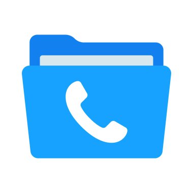 Telefon Dizini simgesi, vektör illüstrasyonu 