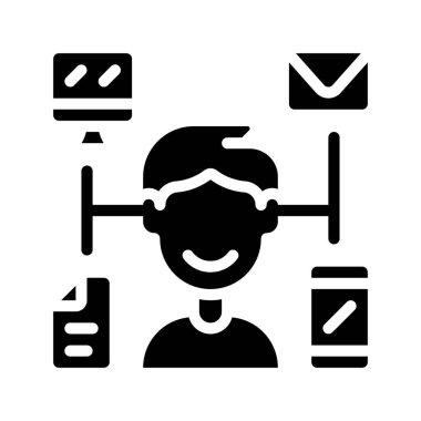 Çoklu görev web simgesi vektör illüstrasyonu