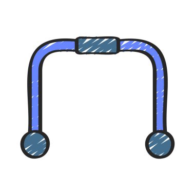 Dip Çubukları Web simgesi vektör resimlemesi