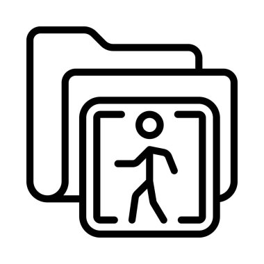 Genel Erişim Dizin simgesi, vektör illüstrasyonu 