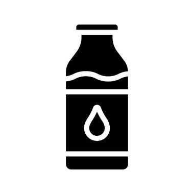Süt Şişesi ikon vektör illüstrasyonu