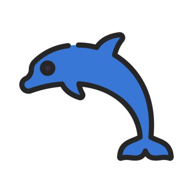 Yunus. Web simgesi vektör illüstrasyonu