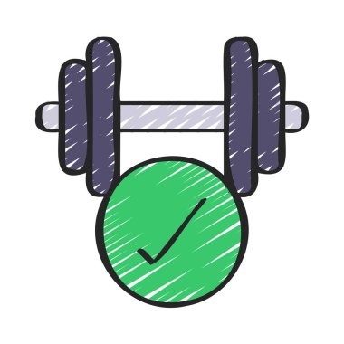 Spor Ağı ikon vektör illüstrasyonunu tamamla