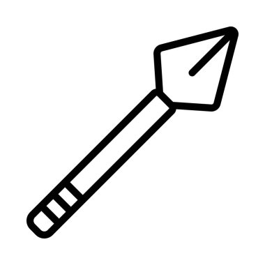 Spear web simgesi vektör illüstrasyonu