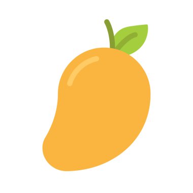 Mango Meyve Web simgesi vektör illüstrasyonu