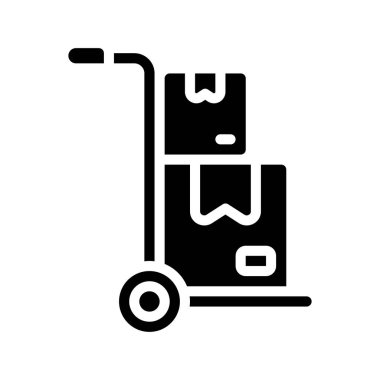 Parsel Dolly web simgesi vektör çizimi