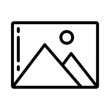 Resim web simgesi vektör illüstrasyonu