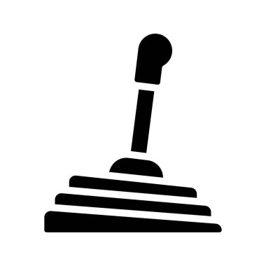 Gear Stick ağ ikonu vektör çizimi