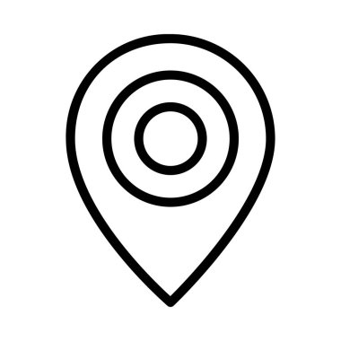 konum pin simgesi vektör illüstrasyonu 