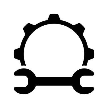 Mühendislik web simgesi vektör illüstrasyonu