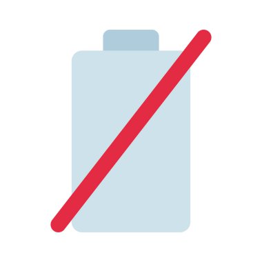 Boş Batarya Simgesi Basit Vektör ResmiComment