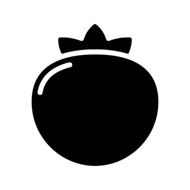 Domates Sebze Simgesi Vektör İllüstrasyonu 