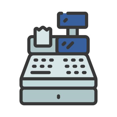 Para Kaydı Web simgesi vektör illüstrasyonu