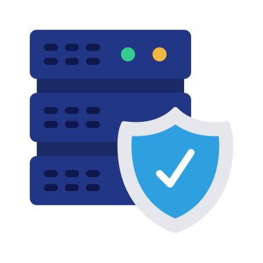 sunucu web simgesi vektör illüstrasyonu