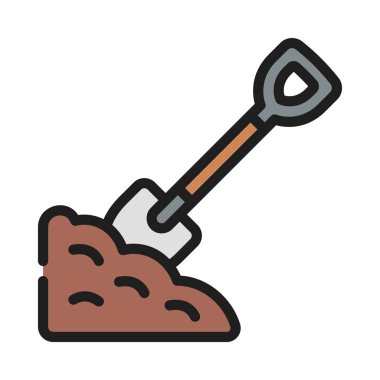 Yer ikonunda maça. vektör illüstrasyonu.