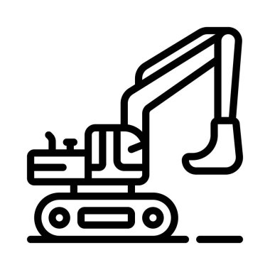 Kazıcı Kazıcı simgesi, vektör illüstrasyonu