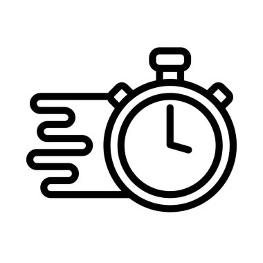 Hızlı Zaman Ağı simgesi, vektör illüstrasyonu.              