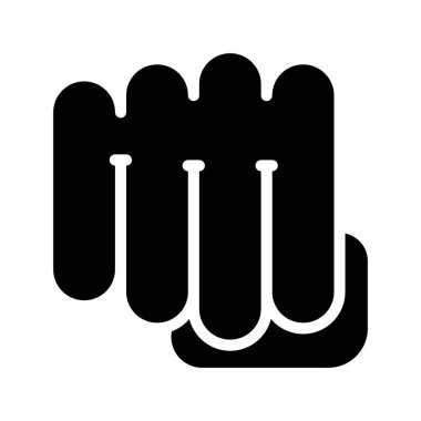 Yumruk Yumruk simgesi, vektör illüstrasyonu basit tasarım